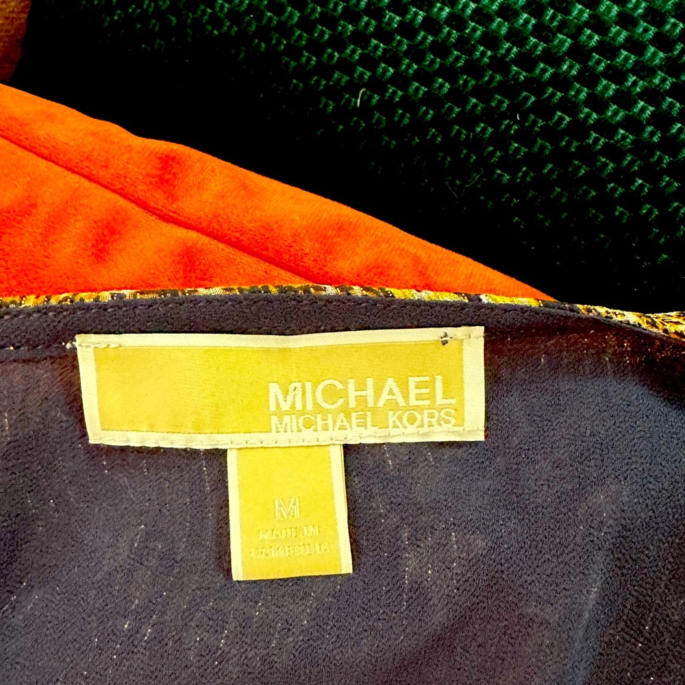 Mega Patchwork V-Neck Long-Sleeve Mini Dress - image 5